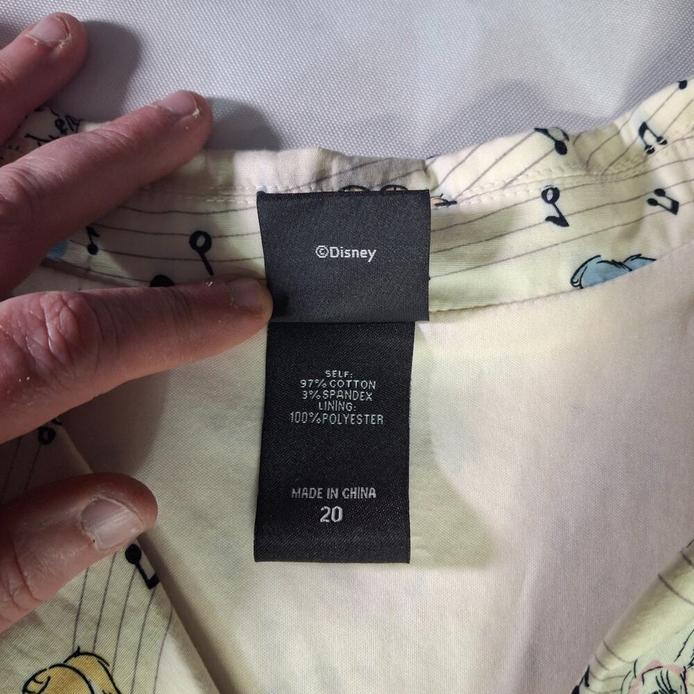 Disney The Aristocats Cat Print Sleeveless Midi Dress Size 20 - Picture 6 of 11